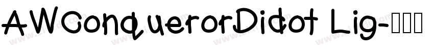 AWConquerorDidot Lig字体转换